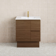Dolce 750mm Walnut Freestanding Single Vanity